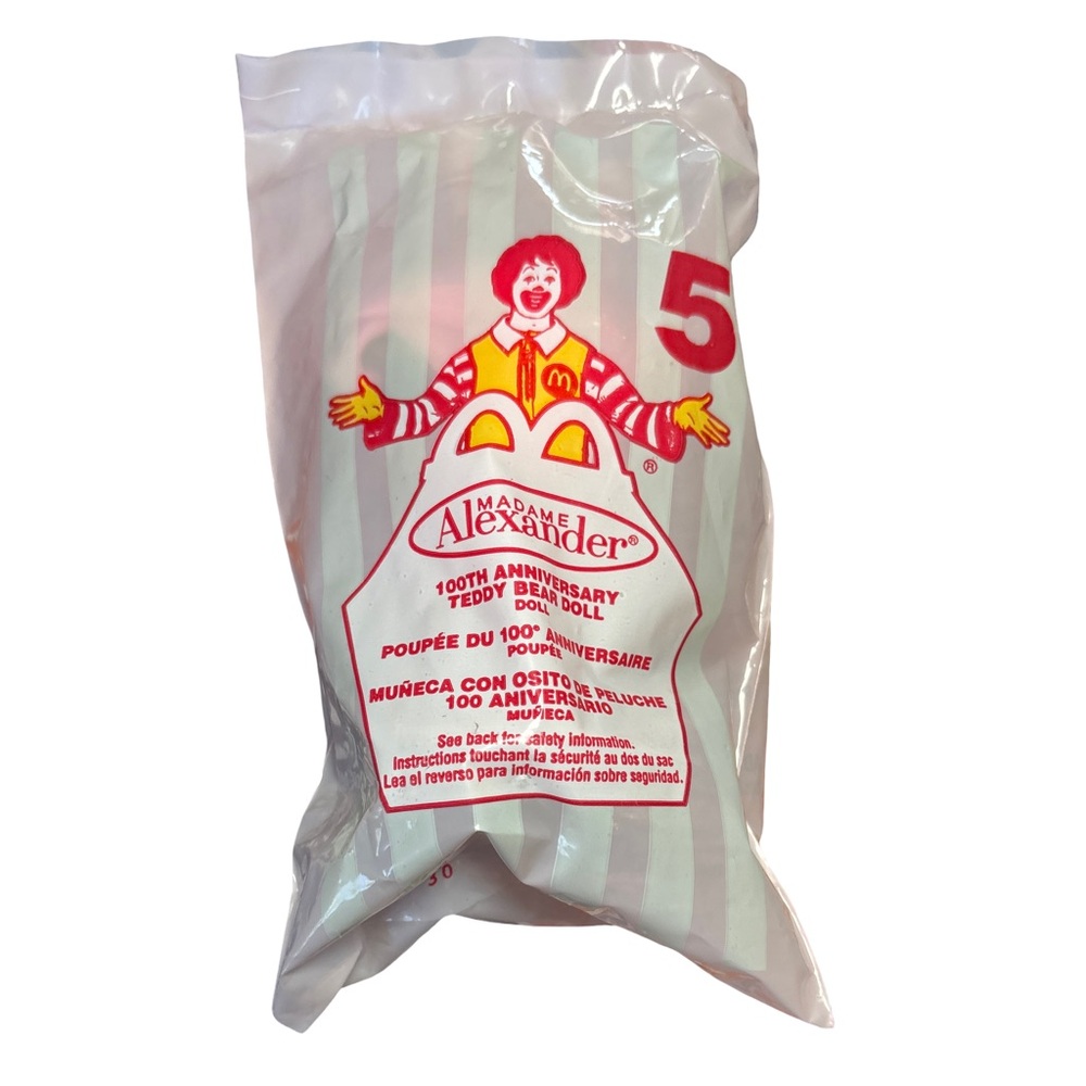 McDonald’s 2002 Happy Meal Madame Alexander Anniversary Teddy Bear Doll unopened - Picture 2 of 3